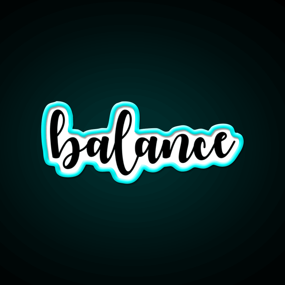 Yoga Balance Yoga Led Neon Sign For Wellness Space Rgb Color - Shineneon