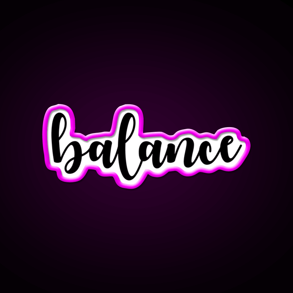 Yoga Balance Yoga Led Neon Sign For Wellness Space Rgb Color - Shineneon