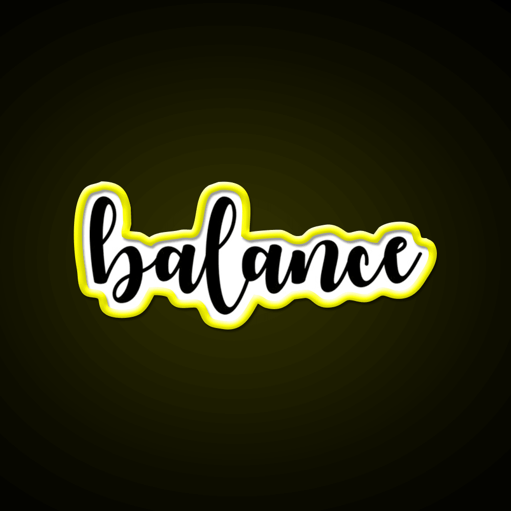 Yoga Balance Yoga Led Neon Sign For Wellness Space Rgb Color - Shineneon