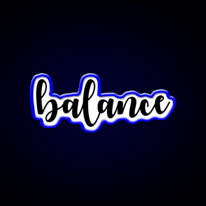 Yoga Balance Yoga Led Neon Sign For Wellness Space Rgb Color - Shineneon
