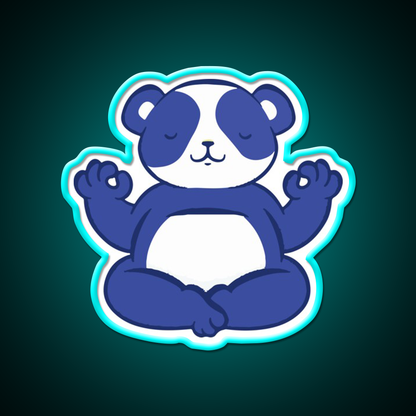 Yoga Bear Yoga Led Neon Sign For Wellness Space Rgb Color