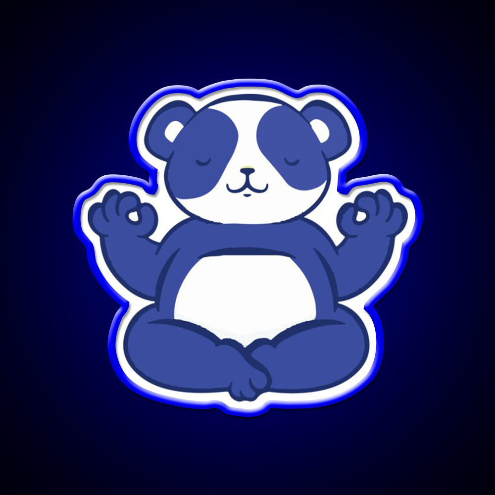 Yoga Bear Yoga Led Neon Sign For Wellness Space Rgb Color