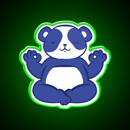 Yoga Bear Yoga Led Neon Sign For Wellness Space Rgb Color