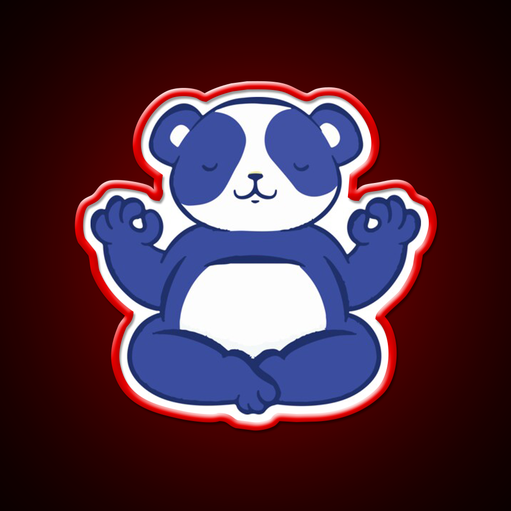 Yoga Bear Yoga Led Neon Sign For Wellness Space Rgb Color