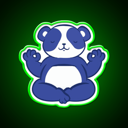 Yoga Bear Yoga Led Neon Sign For Wellness Space Rgb Color - Shineneon