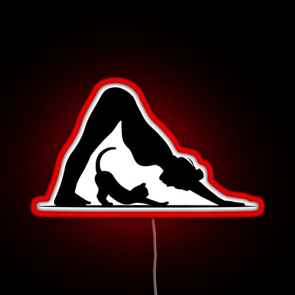 Yoga Cat Rgb Neon Sign - Shineneon