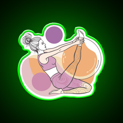 Yoga Class Sport Yoga Led Neon Sign For Wellness Space Rgb Color