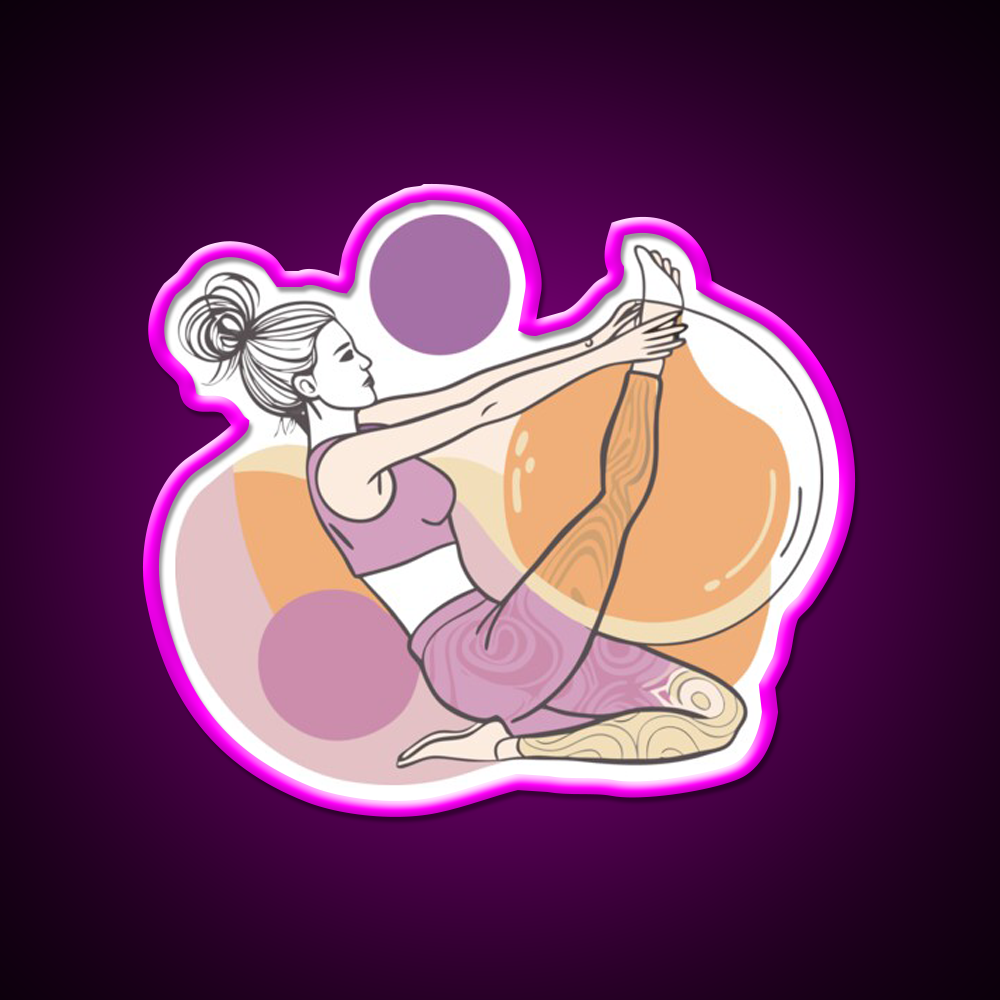 Yoga Class Sport Yoga Led Neon Sign For Wellness Space Rgb Color