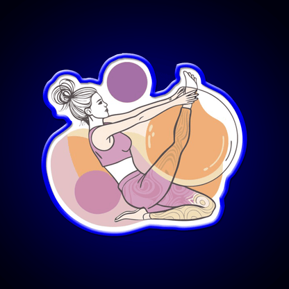 Yoga Class Sport Yoga Led Neon Sign For Wellness Space Rgb Color - Shineneon