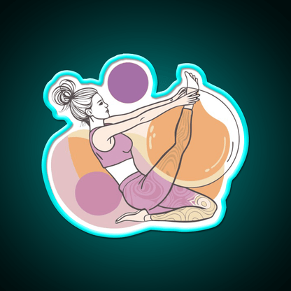 Yoga Class Sport Yoga Led Neon Sign For Wellness Space Rgb Color - Shineneon