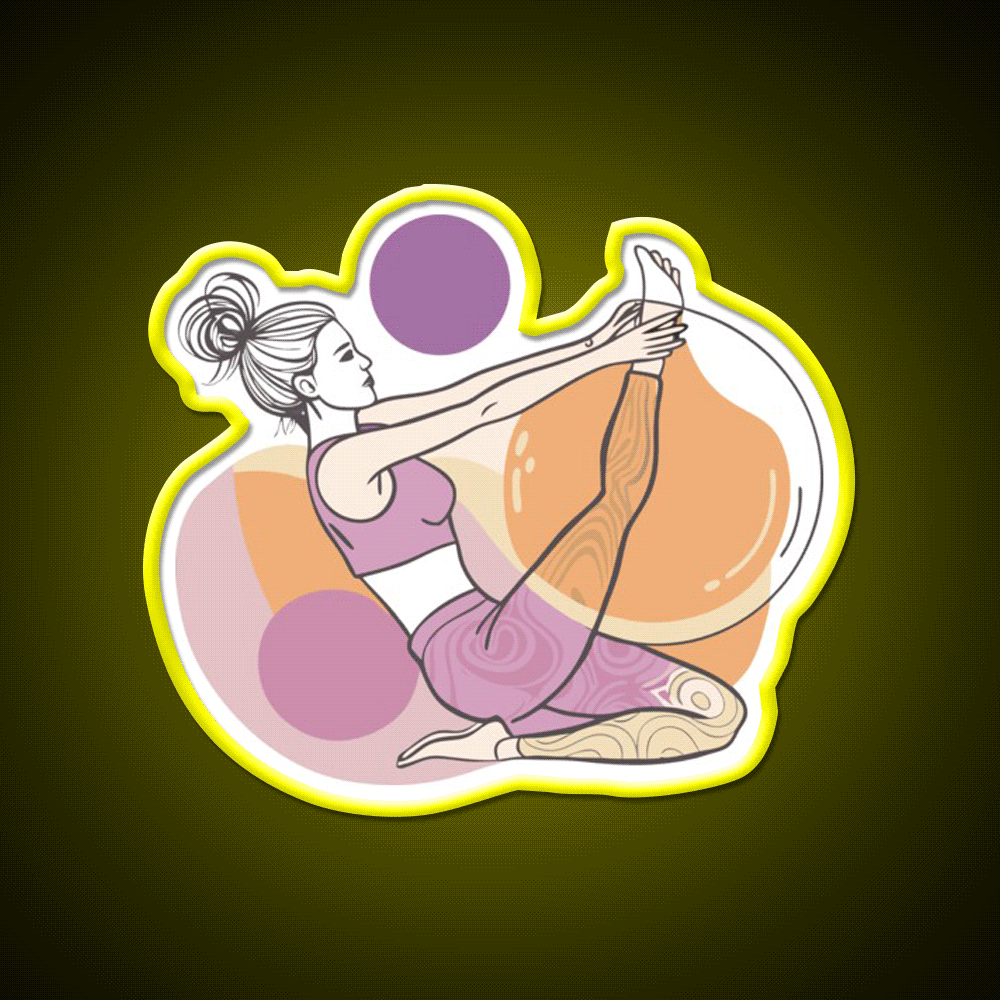 Yoga Class Sport Yoga Led Neon Sign For Wellness Space Rgb Color