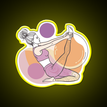 Yoga Class Sport Yoga Led Neon Sign For Wellness Space Rgb Color