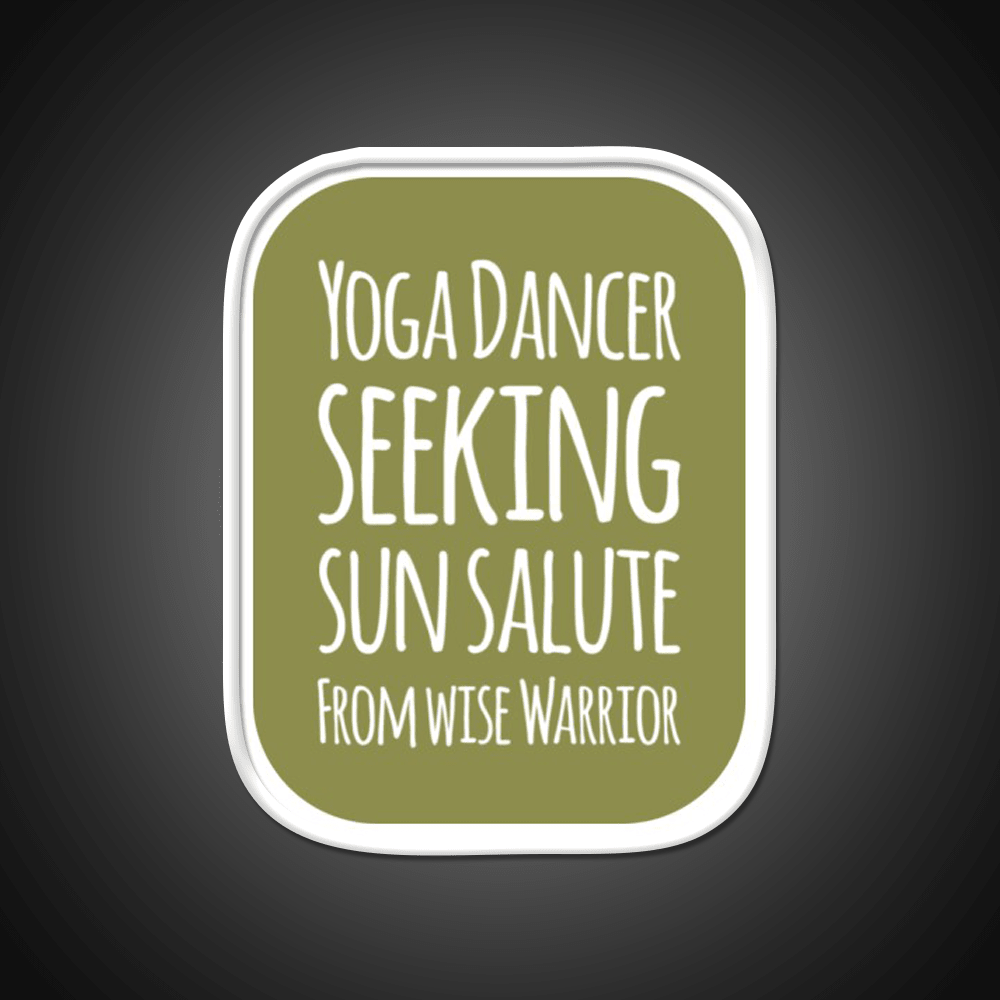 Yoga Dancer Seeking Sun Salute From Wise Warrior Yoga Led Neon Sign Rgb Color - Shineneon