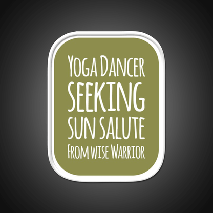 Yoga Dancer Seeking Sun Salute From Wise Warrior Yoga Led Neon Sign Rgb Color - Shineneon