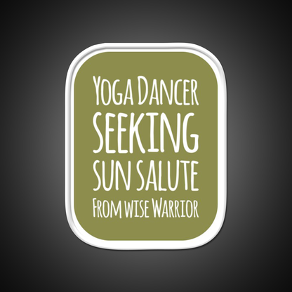Yoga Dancer Seeking Sun Salute From Wise Warrior Yoga Led Neon Sign Rgb Color