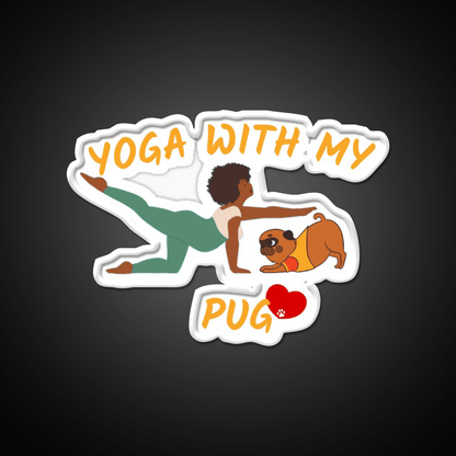 Yoga Dog Yoga Lovers Gifts Dog Lovers Gifts Yoga Led Neon Sign Rgb Color - Shineneon