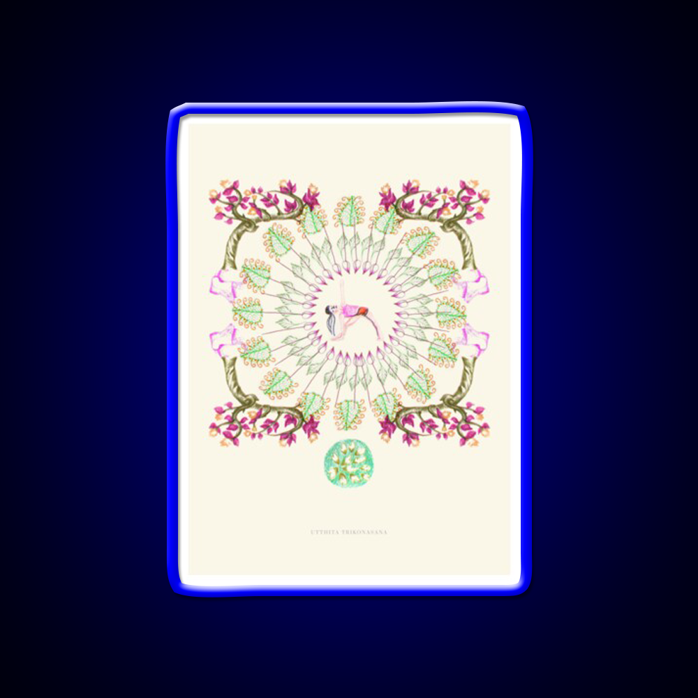 Yoga Garden Iii Yoga Led Neon Sign For Wellness Space Rgb Color