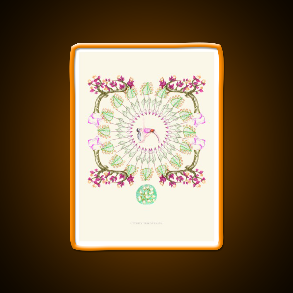 Yoga Garden Iii Yoga Led Neon Sign For Wellness Space Rgb Color