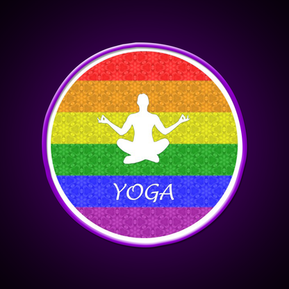 Yoga Gay Pride Yoga Led Neon Sign For Wellness Space Rgb Color