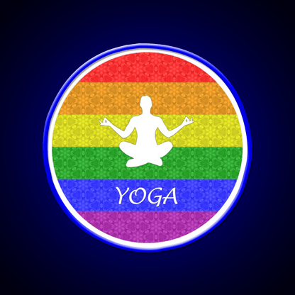 Yoga Gay Pride Yoga Led Neon Sign For Wellness Space Rgb Color - Shineneon