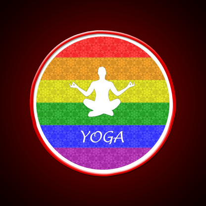 Yoga Gay Pride Yoga Led Neon Sign For Wellness Space Rgb Color - Shineneon