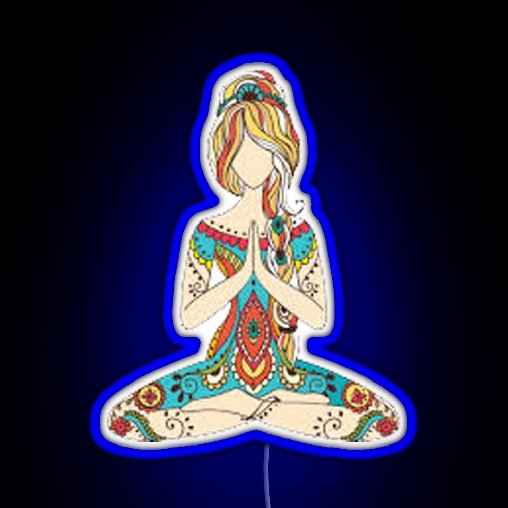 Yoga Girl Rgb Neon Sign - Shineneon
