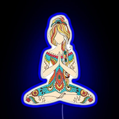 Yoga Girl Rgb Neon Sign - Shineneon
