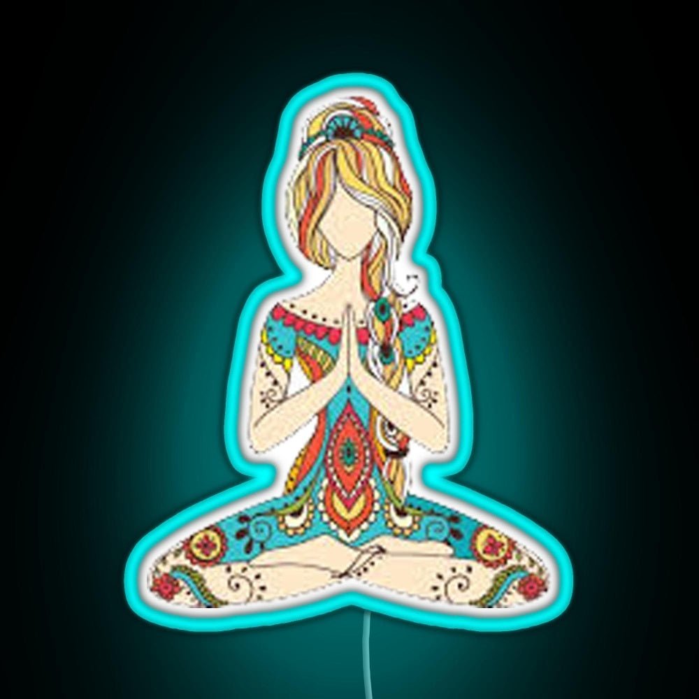 Yoga Girl Rgb Neon Sign - Shineneon
