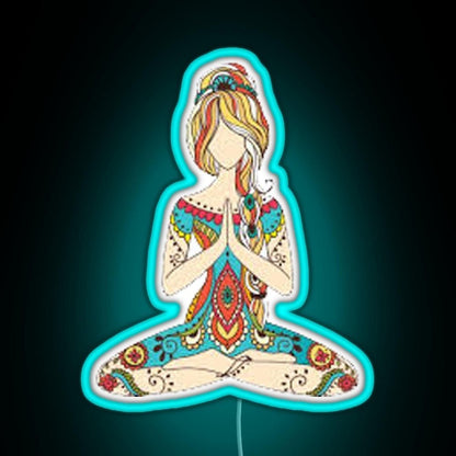 Yoga Girl Rgb Neon Sign - Shineneon