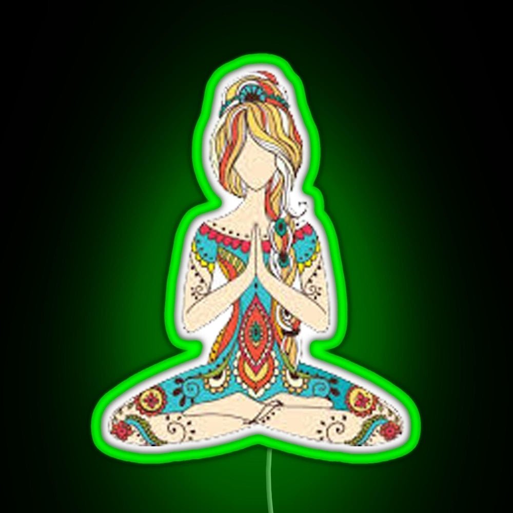 Yoga Girl Rgb Neon Sign - Shineneon