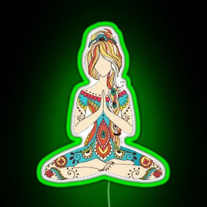 Yoga Girl Rgb Neon Sign - Shineneon
