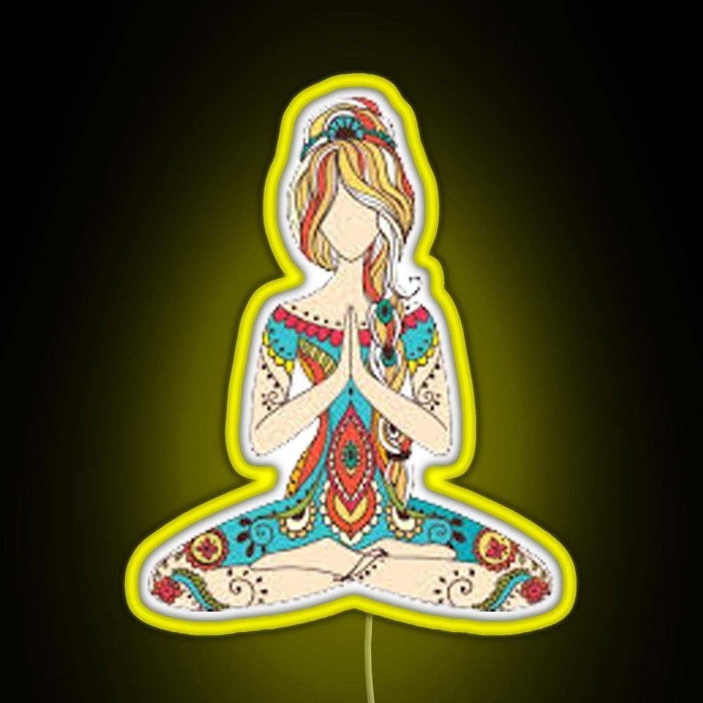 Yoga Girl Rgb Neon Sign - Shineneon