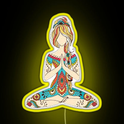 Yoga Girl Rgb Neon Sign - Shineneon