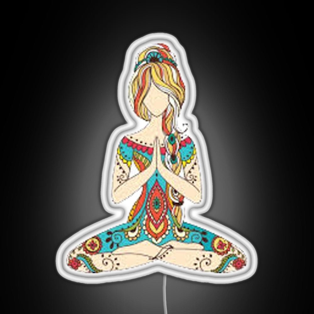 Yoga Girl Rgb Neon Sign - Shineneon