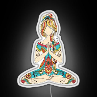 Yoga Girl Rgb Neon Sign - Shineneon