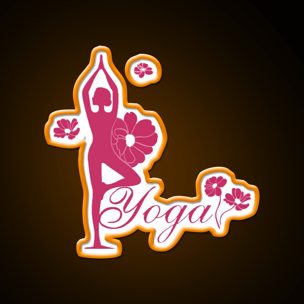 Yoga Girl Yoga Led Neon Sign For Wellness Space Rgb Color - Shineneon