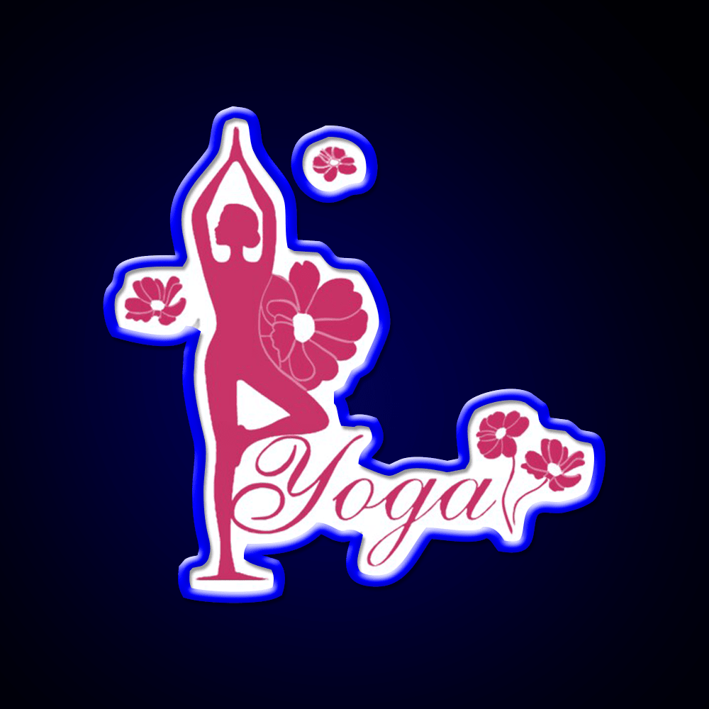 Yoga Girl Yoga Led Neon Sign For Wellness Space Rgb Color - Shineneon
