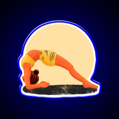 Yoga Girl Yoga Led Neon Sign For Wellness Space Wall Sign Rgb Color