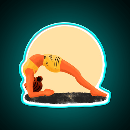 Yoga Girl Yoga Led Neon Sign For Wellness Space Wall Sign Rgb Color - Shineneon