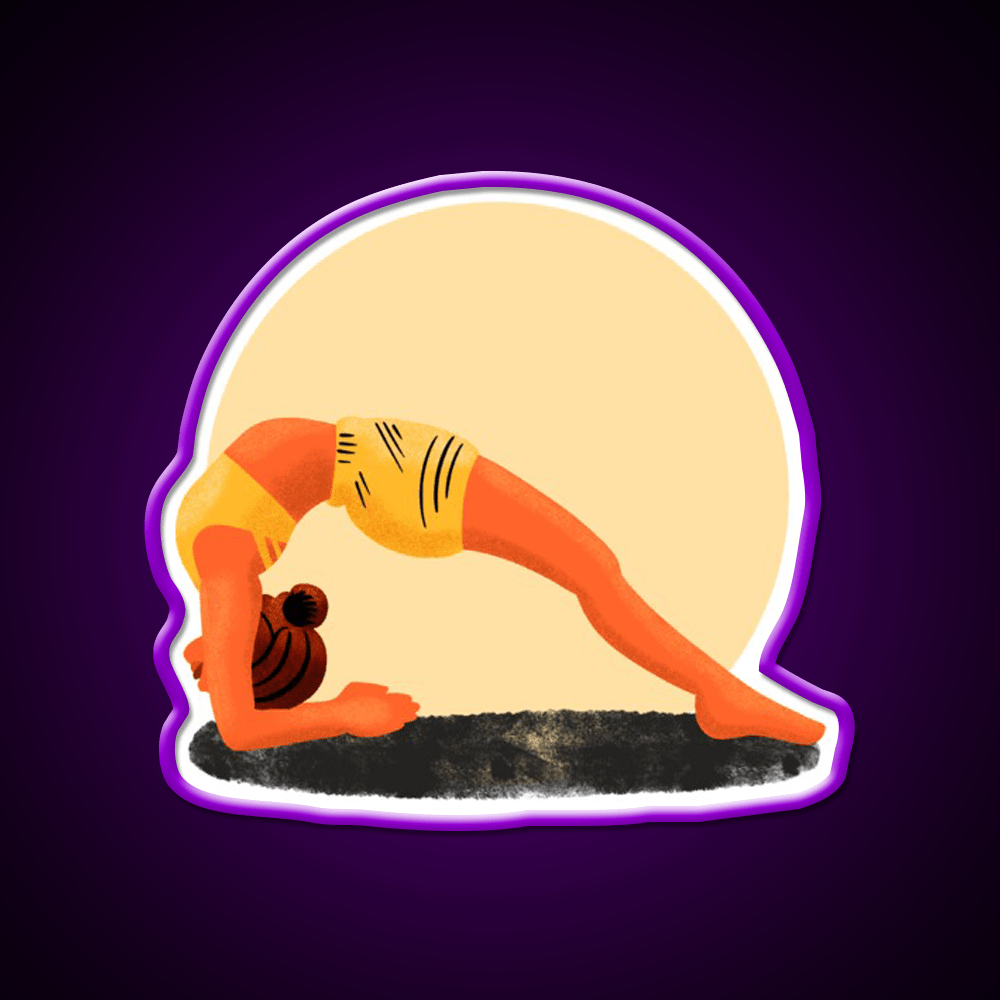 Yoga Girl Yoga Led Neon Sign For Wellness Space Wall Sign Rgb Color - Shineneon