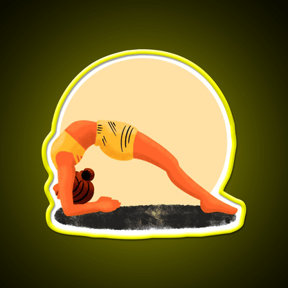 Yoga Girl Yoga Led Neon Sign For Wellness Space Wall Sign Rgb Color - Shineneon