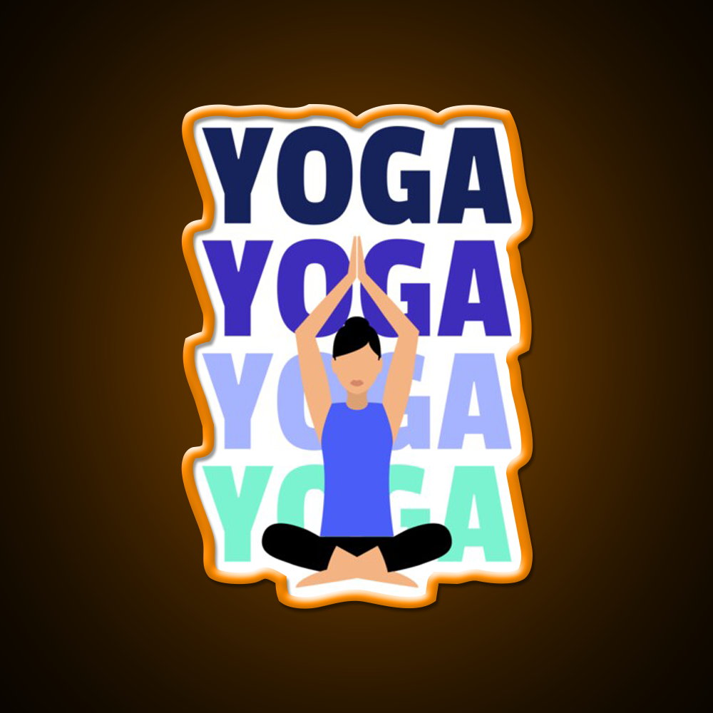 Yoga Girl Yoga Led Neon Sign For Wellness Space Yoga Studio Rgb Color