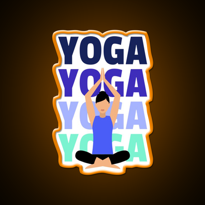 Yoga Girl Yoga Led Neon Sign For Wellness Space Yoga Studio Rgb Color