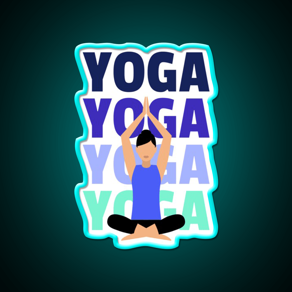 Yoga Girl Yoga Led Neon Sign For Wellness Space Yoga Studio Rgb Color - Shineneon