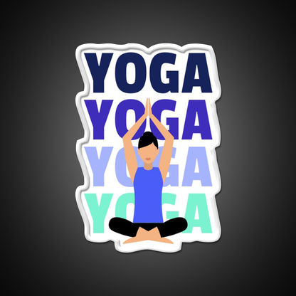 Yoga Girl Yoga Led Neon Sign For Wellness Space Yoga Studio Rgb Color
