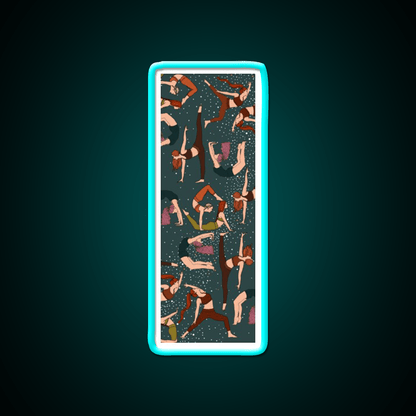 Yoga Girls Pattern Yoga Manuscript Yoga Led Neon Sign Rgb Color - Shineneon