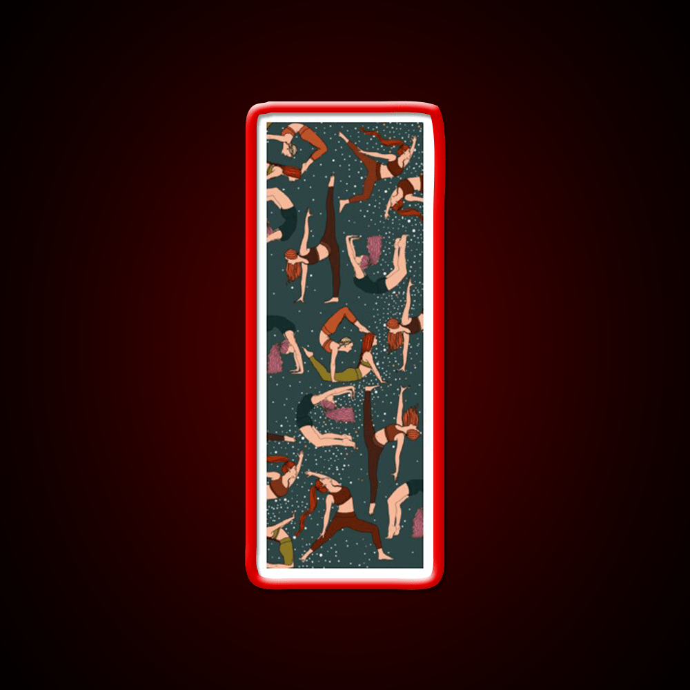 Yoga Girls Pattern Yoga Manuscript Yoga Led Neon Sign Rgb Color - Shineneon