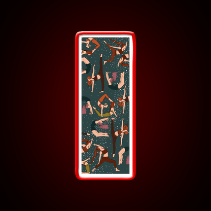 Yoga Girls Pattern Yoga Manuscript Yoga Led Neon Sign Rgb Color - Shineneon