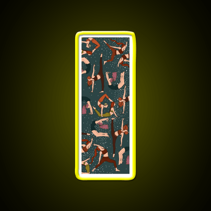Yoga Girls Pattern Yoga Manuscript Yoga Led Neon Sign Rgb Color - Shineneon