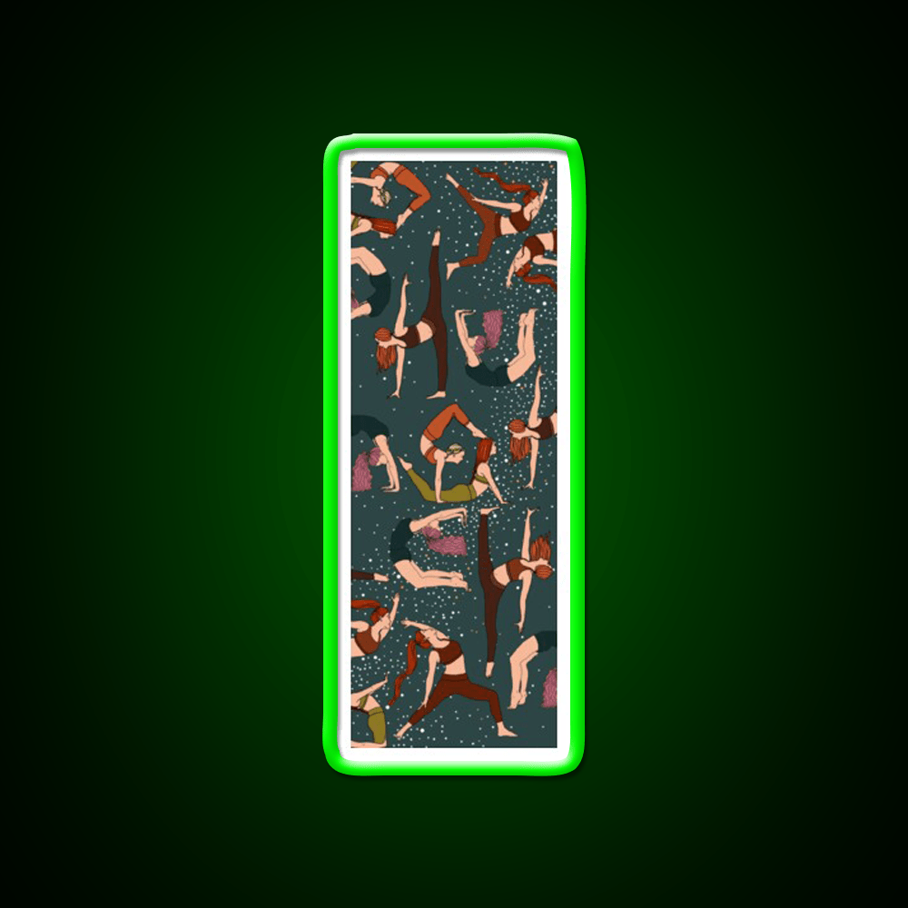 Yoga Girls Pattern Yoga Manuscript Yoga Led Neon Sign Rgb Color - Shineneon